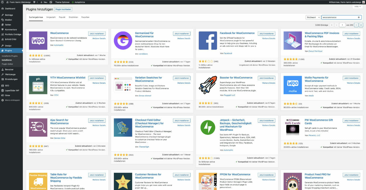 Onlineshop-Plugin-Recherche