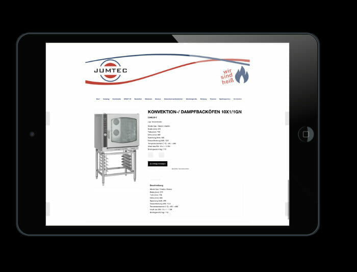 Referenz Onlineshop Katalogmodus JUMTEC-2 Referenz Onlineshop Katalogmodus JUMTEC-2