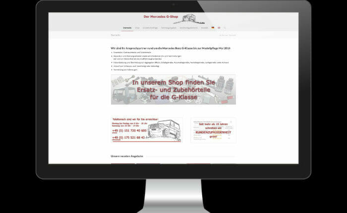 Referenz Onlineshop Mercedes-G Shop Referenz Onlineshop Mercedes-G Shop