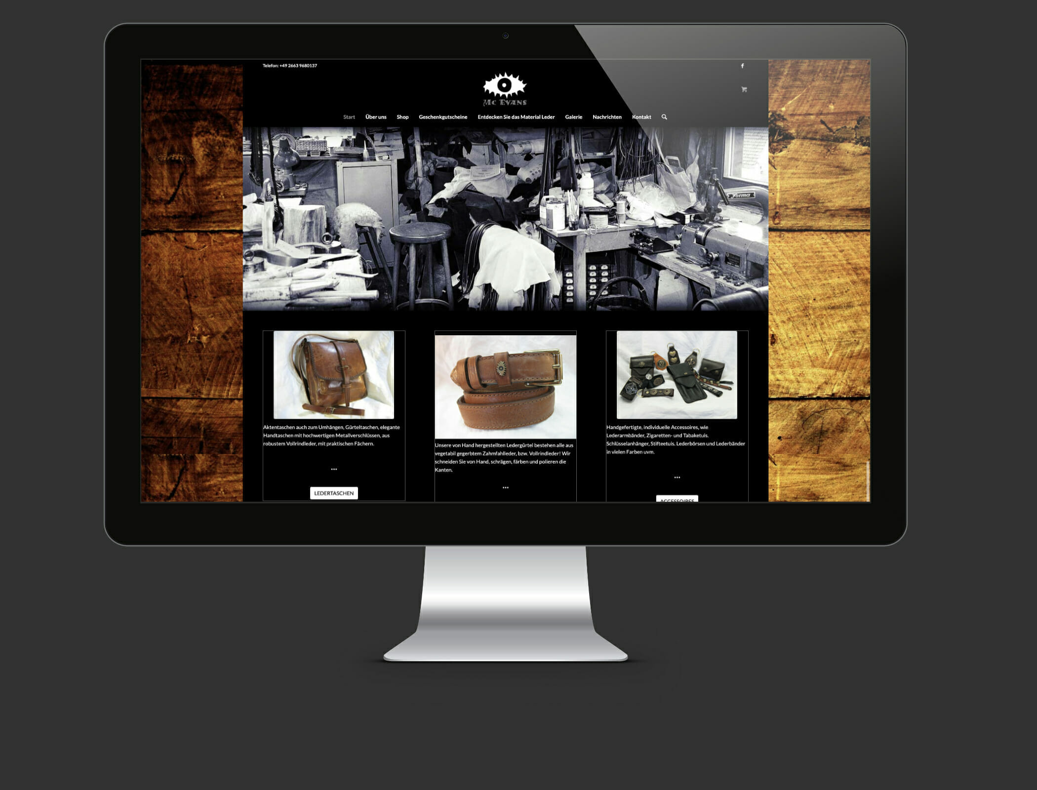 mcevans-Referenz Onlineshop