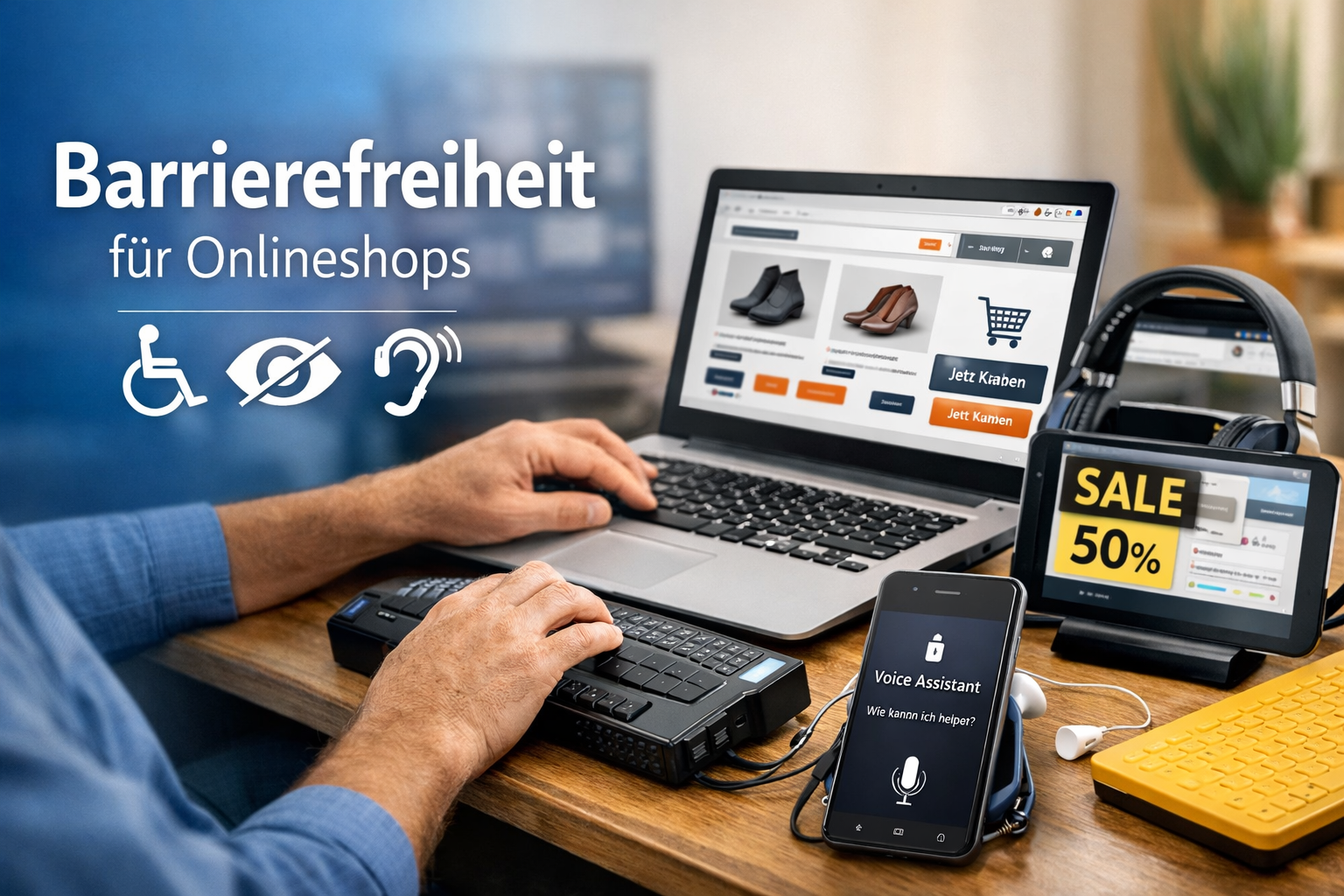 Barrierefreiheit für Onlineshops - Headerbild